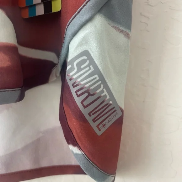 Smartwool Active Lined Shorts Large Black Cherry Horizon Print NWT - Picture 5 of 8